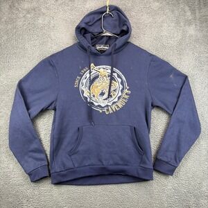 BootDaddy Cavenders Mens‎ L Navy Blue Graphic Hoodie Sweatshirt Since 1965